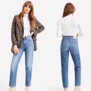 Everlane The High-Rise Straight Jean | Size 25 | Clean Classic Fit